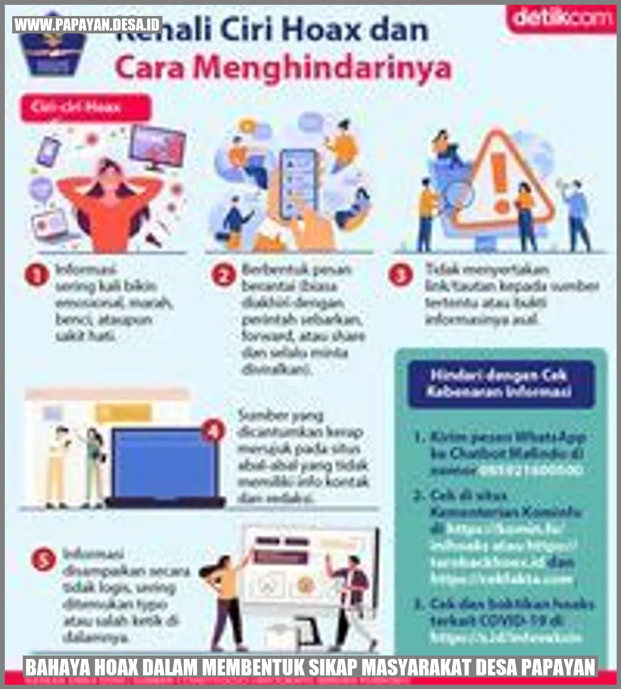 Gambar Bahaya Hoax dalam Membentuk Sikap Masyarakat Desa Papayan