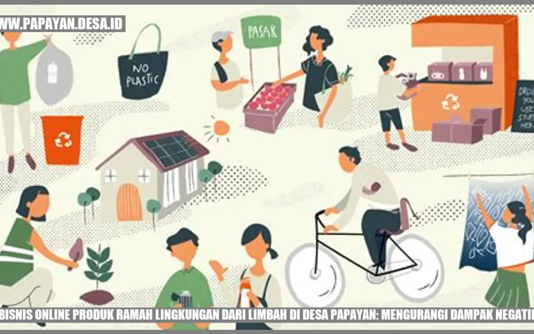 Bisnis Online Produk Ramah Lingkungan dari Limbah di Desa Papayan: Mengurangi Dampak Negatif