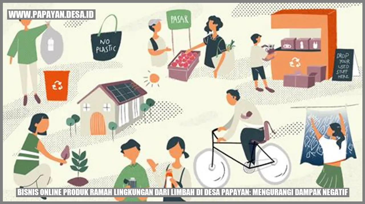 Bisnis Online Produk Ramah Lingkungan dari Limbah di Desa Papayan: Mengurangi Dampak Negatif