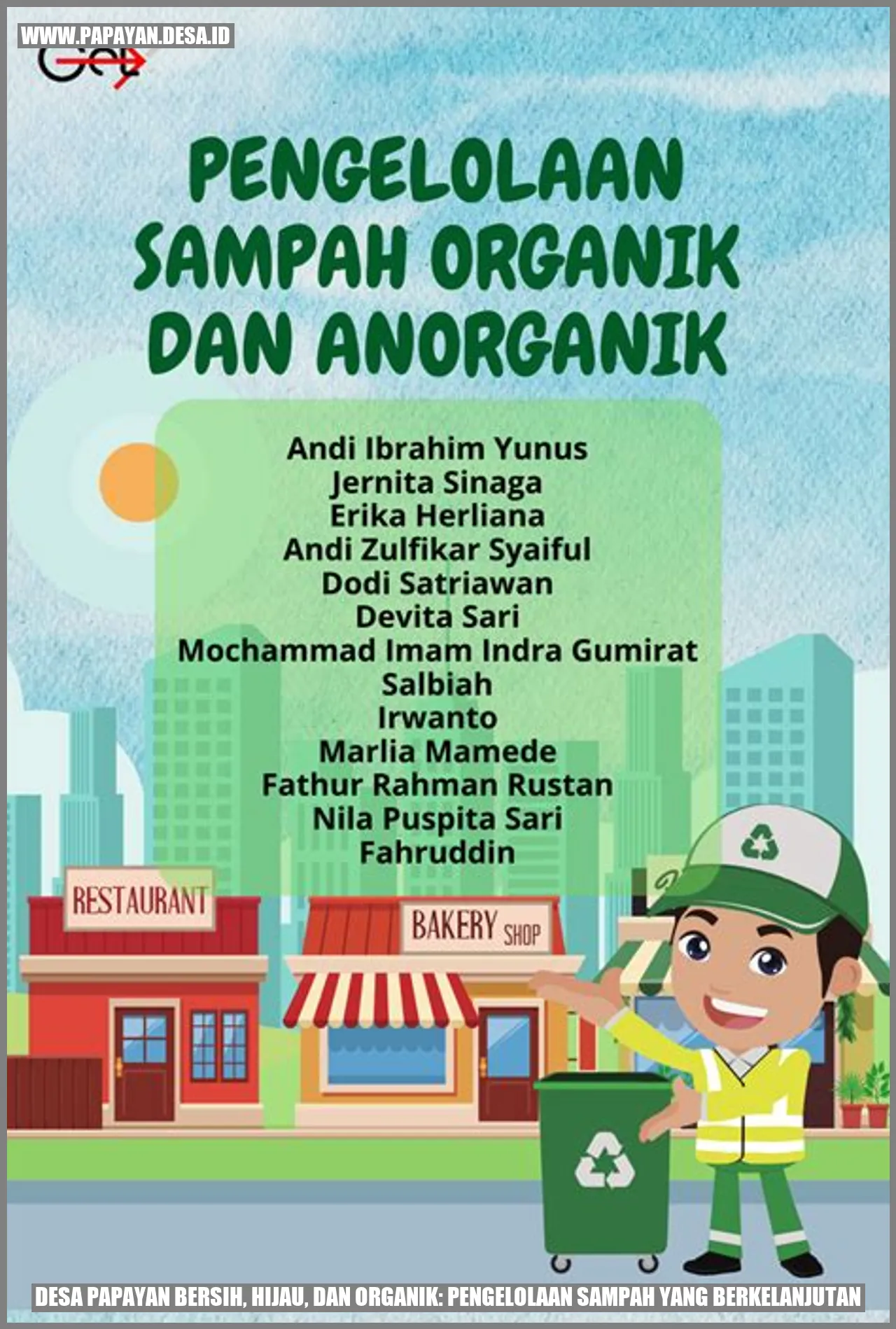 Desa Papayan Bersih, Hijau, dan Organik: Pengelolaan Sampah yang Berkelanjutan