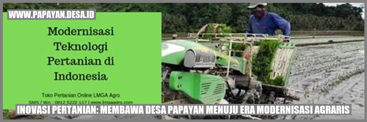 Inovasi Pertanian: Membawa Desa Papayan Menuju Era Modernisasi Agraris