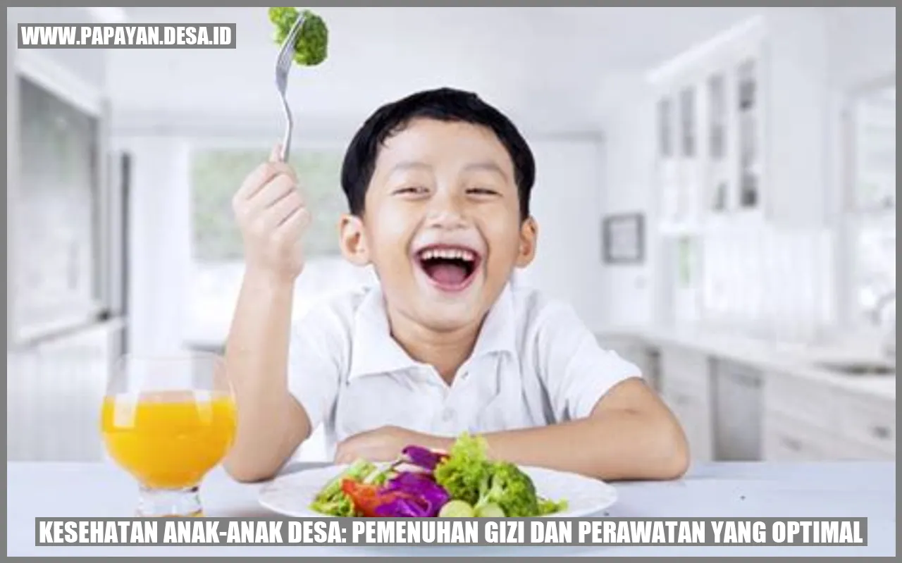 Anak-anak desa yang sehat