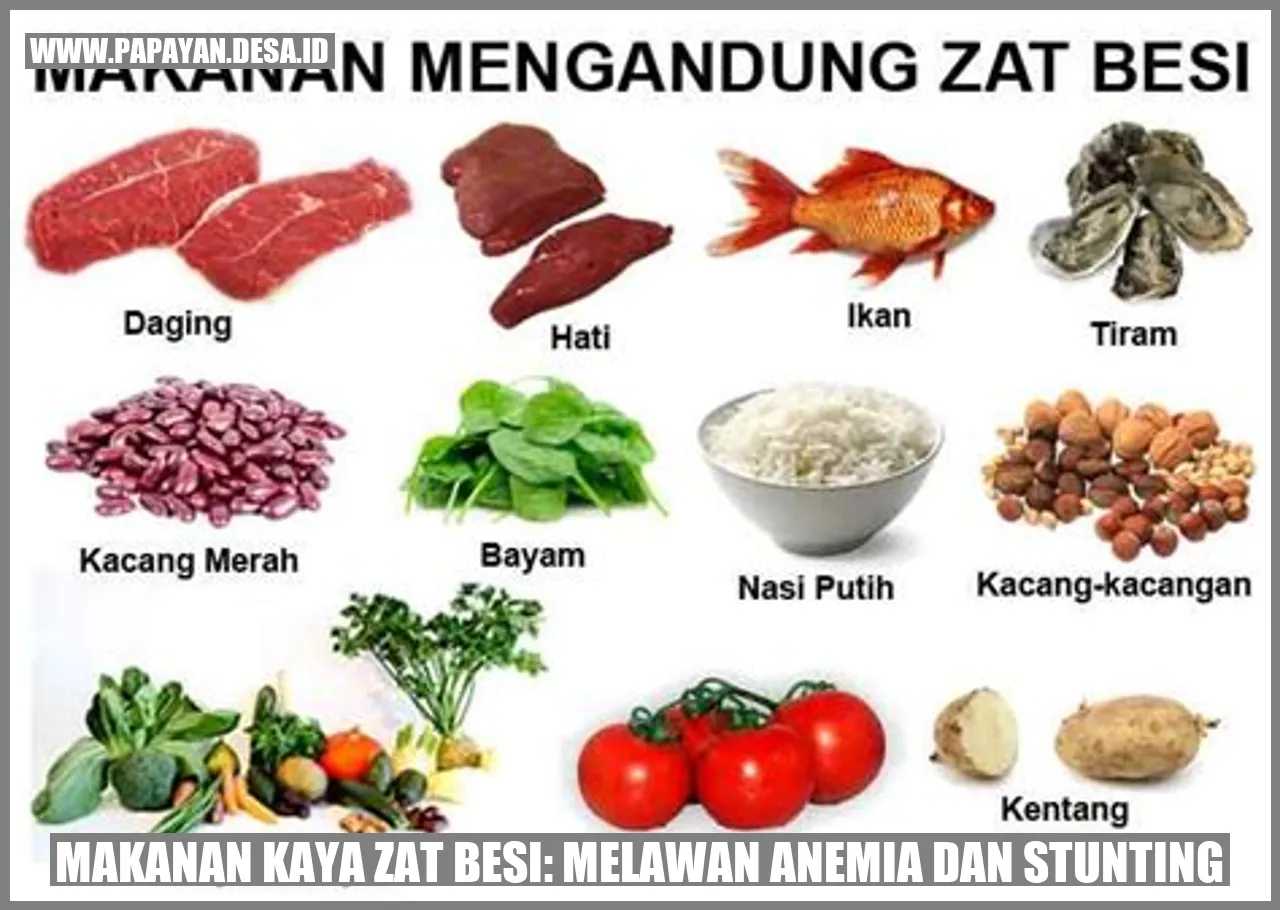 Makanan Kaya Zat Besi: Melawan Anemia dan Stunting