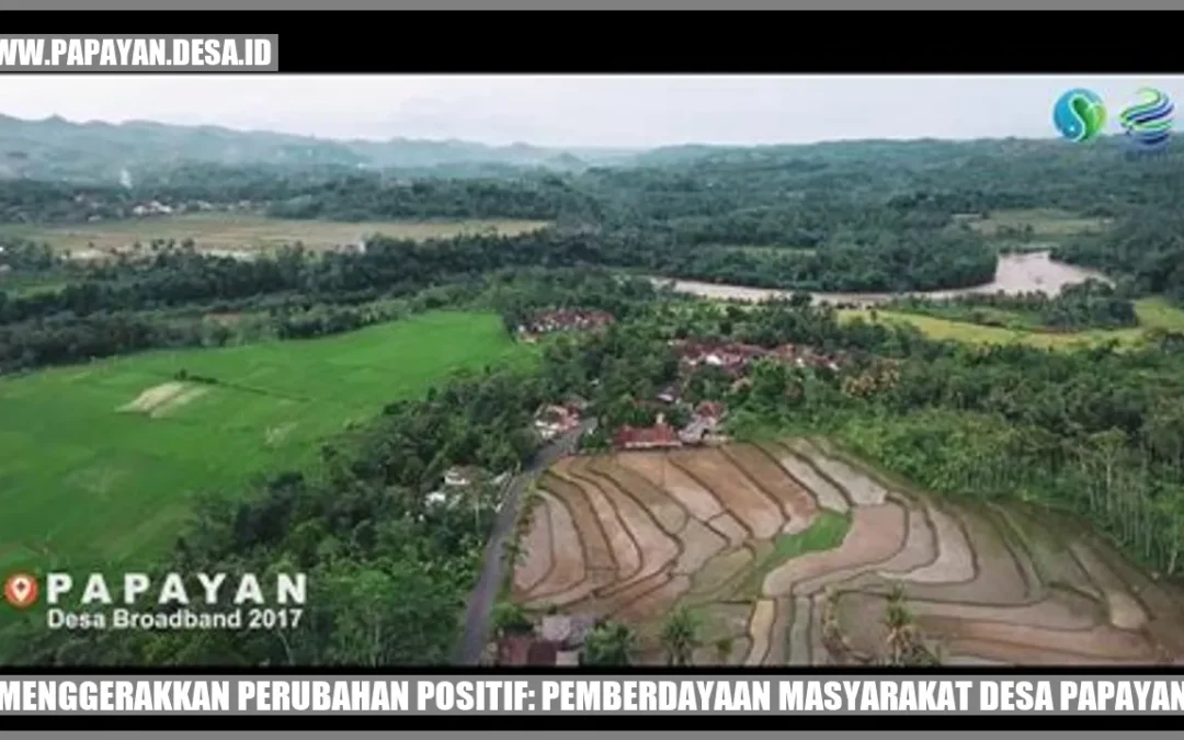 Menggerakkan Perubahan Positif: Pemberdayaan Masyarakat Desa Papayan