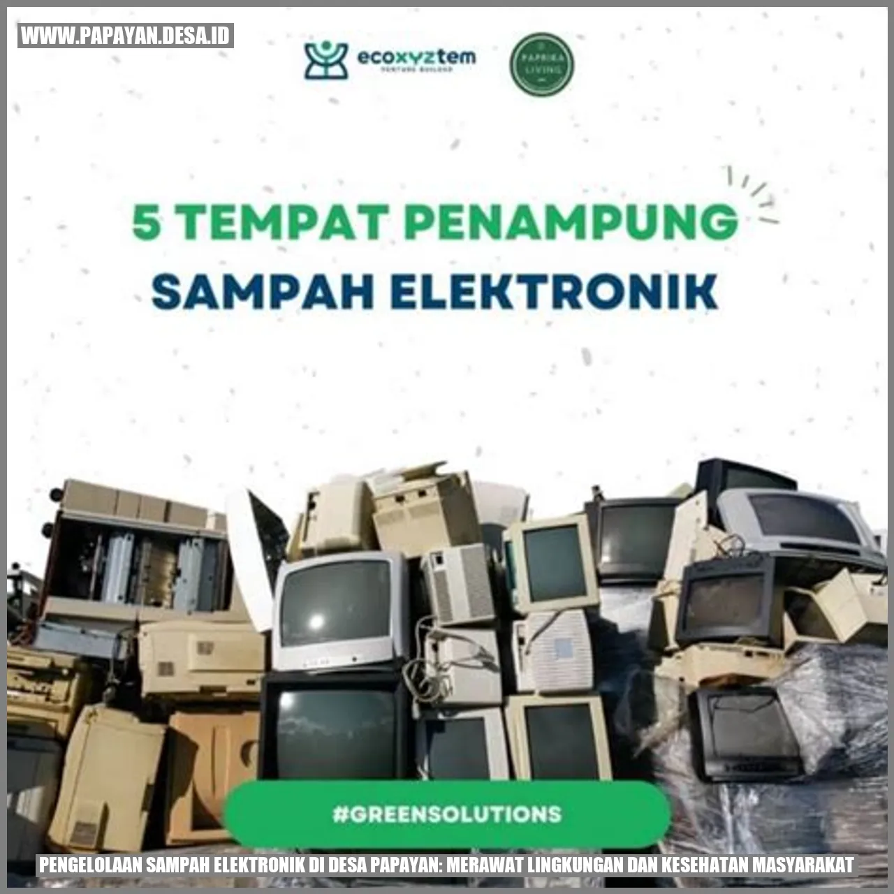 Sampah Elektronik di Desa Papayan