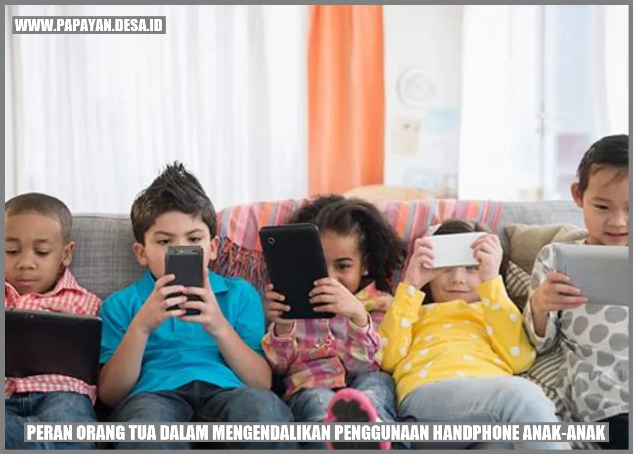 Gambar Peran Orang Tua dalam Mengendalikan Penggunaan Handphone Anak-Anak