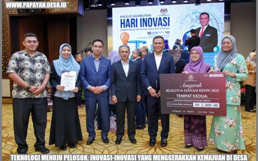 Teknologi Menuju Pelosok: Inovasi-Inovasi yang Menggerakkan Kemajuan di Desa